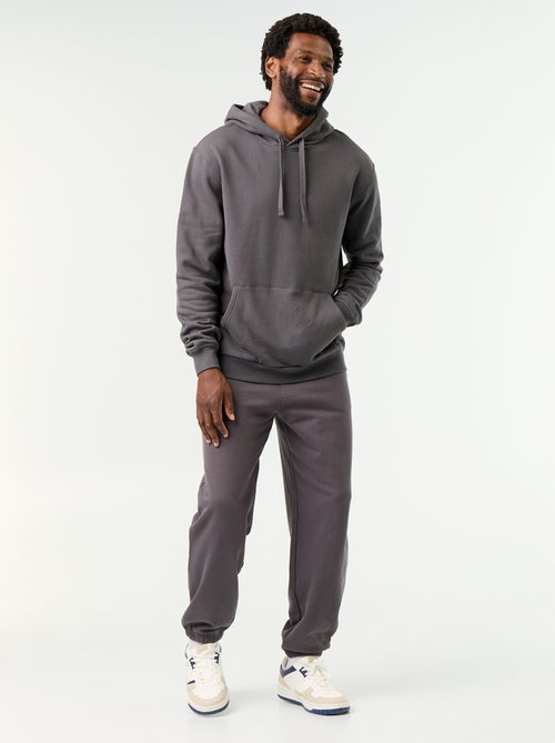 Pantaloni jogging in felpa tinta unita - Kiabi