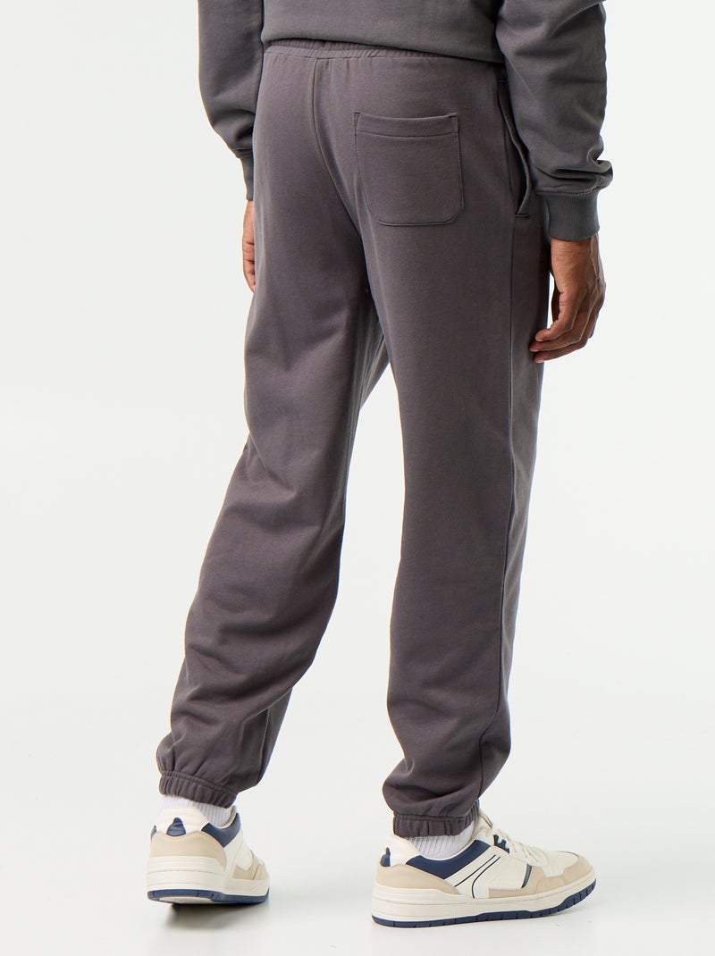 Pantaloni jogging in felpa tinta unita Grigio - Kiabi