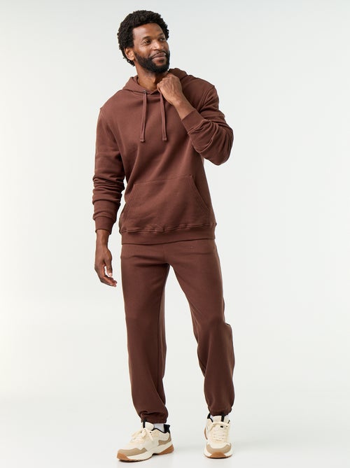 Pantaloni jogging in felpa tinta unita - Kiabi