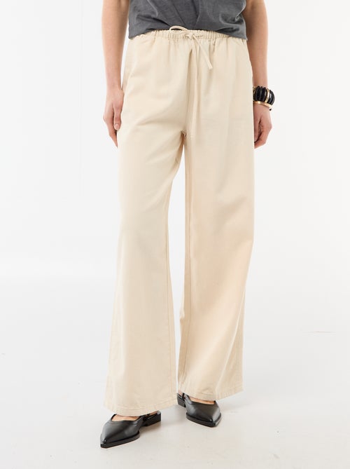 Pantaloni larghi in denim - Kiabi Pantaloni larghi in denim - Kiabi