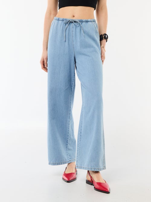 Pantaloni larghi in denim - Kiabi Pantaloni larghi in denim - Kiabi