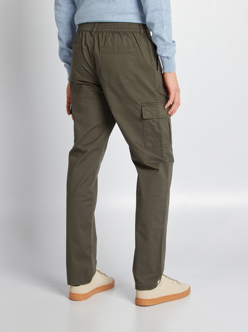 Pantaloni multitasche - L36 KAKI - Kiabi
