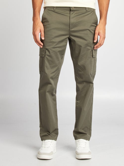 Pantaloni multitasche taglio dritto - Kiabi Pantaloni multitasche taglio dritto - Kiabi