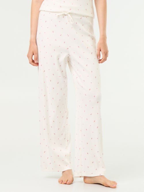 Pantaloni pigiama in maglia a costine - Kiabi Pantaloni pigiama in maglia a costine - Kiabi