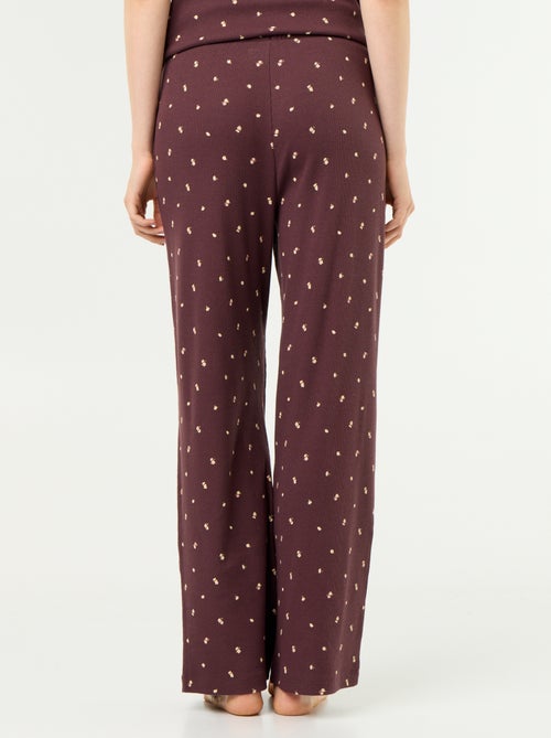 Pantaloni pigiama in maglia a costine - Kiabi Pantaloni pigiama in maglia a costine - Kiabi