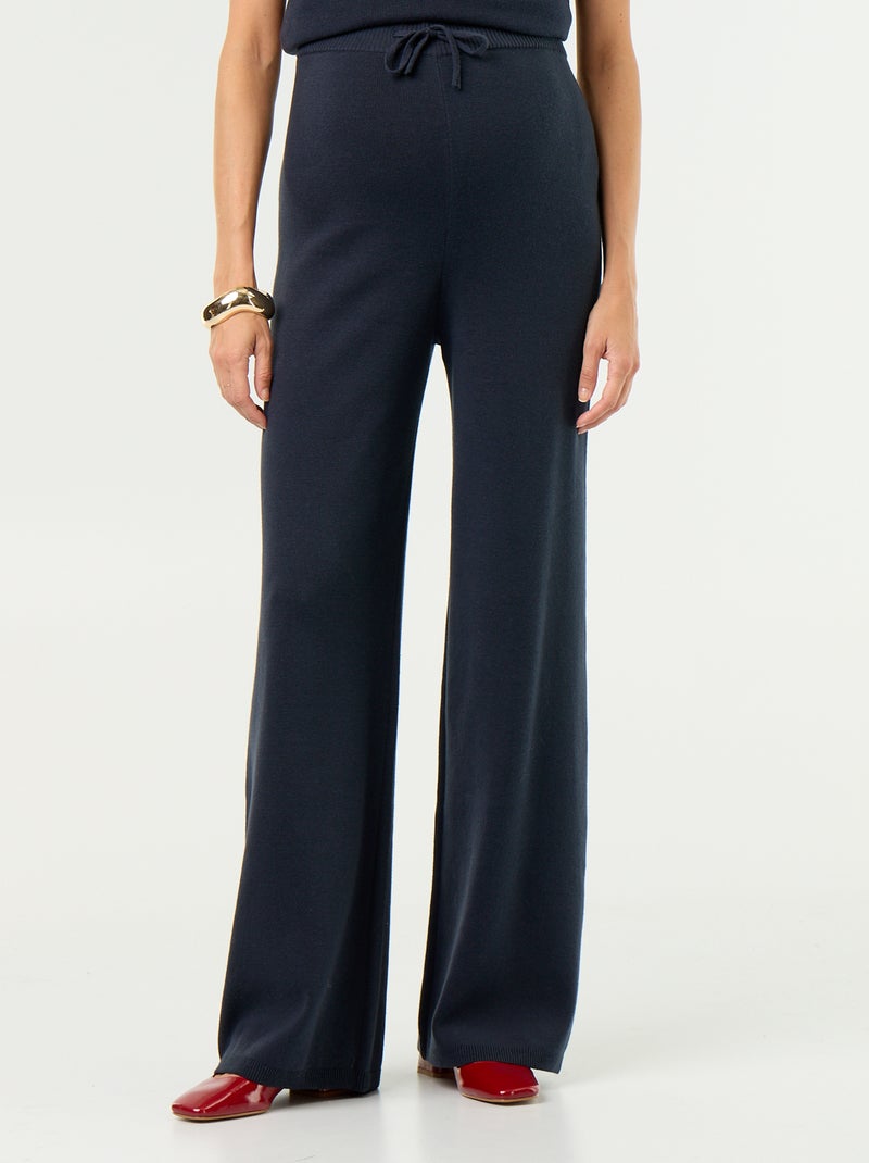 Pantaloni premaman ampi in maglia Blu - Kiabi