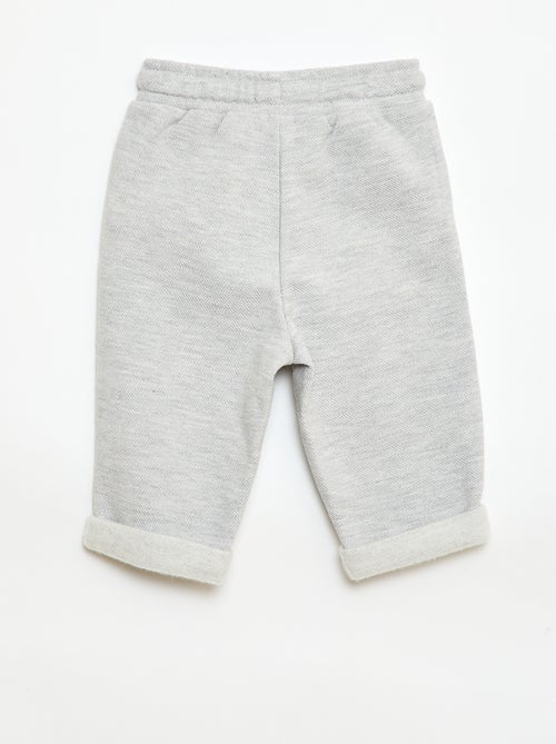 Pantaloni relax in maglia piqué - Kiabi