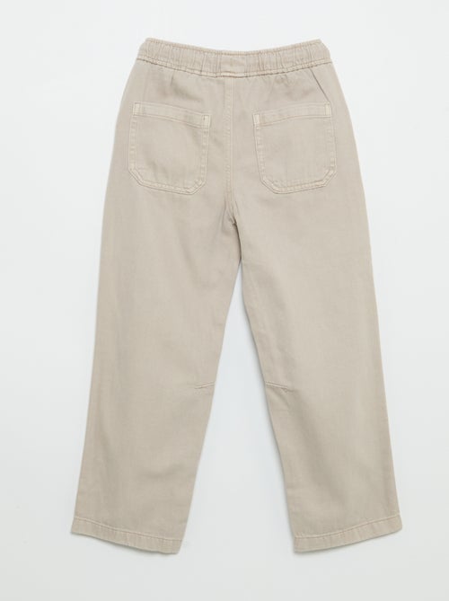 Pantaloni relaxed fit con vita elasticizzata - Kiabi Pantaloni relaxed fit con vita elasticizzata - Kiabi