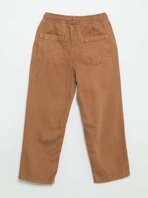 Pantaloni relaxed fit con vita elasticizzata - Kiabi Pantaloni relaxed fit con vita elasticizzata - Kiabi