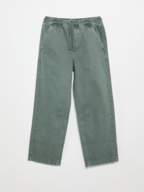 Pantaloni relaxed fit con vita elasticizzata - Kiabi