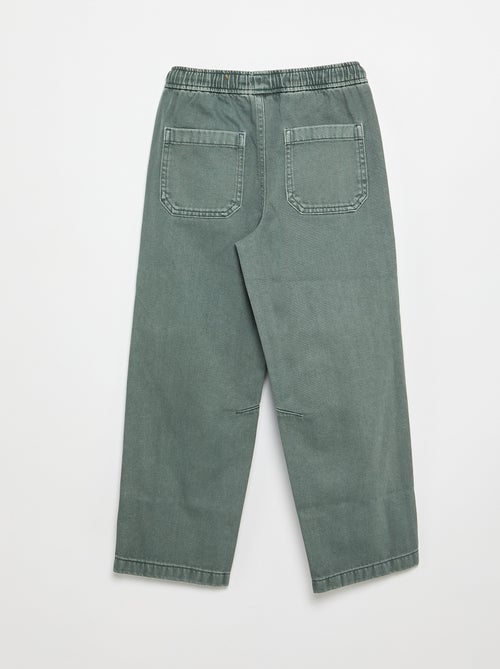 Pantaloni relaxed fit con vita elasticizzata - Kiabi