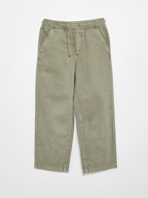 Pantaloni relaxed fit con vita elasticizzata - Kiabi