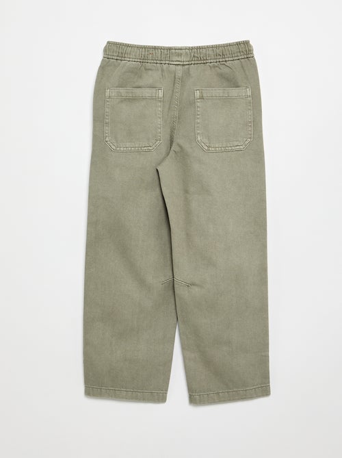 Pantaloni relaxed fit con vita elasticizzata - Kiabi
