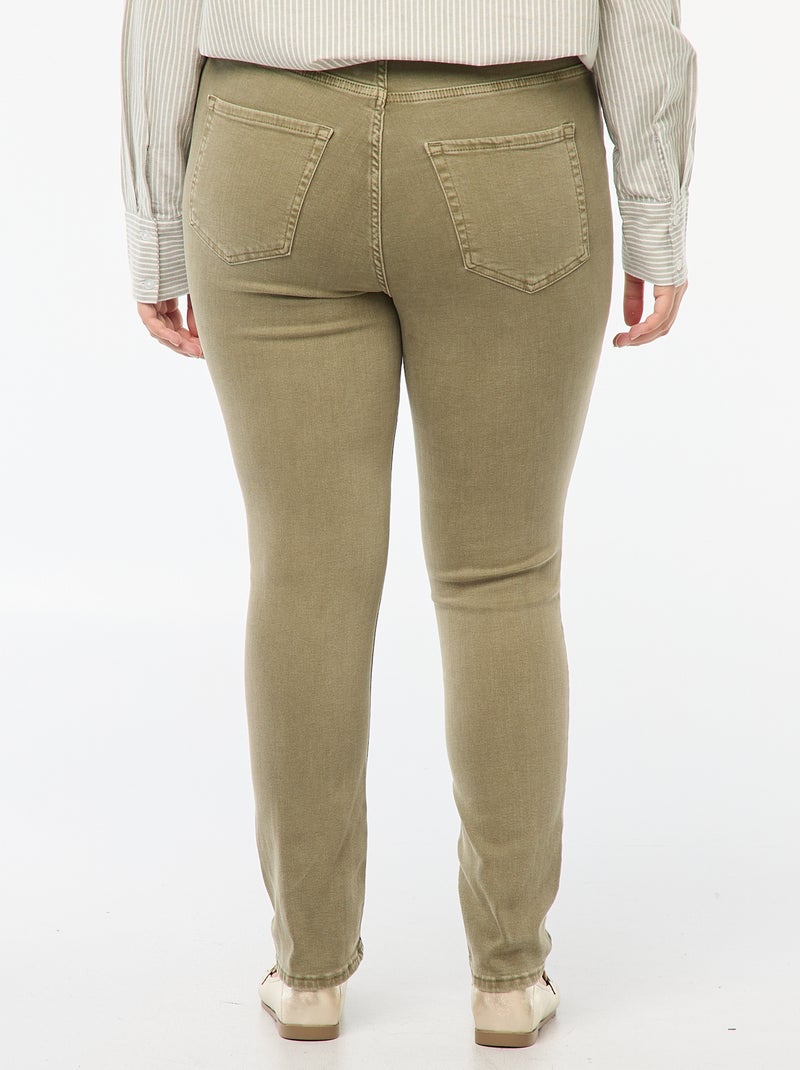 Pantaloni skinny a vita alta Verde - Kiabi