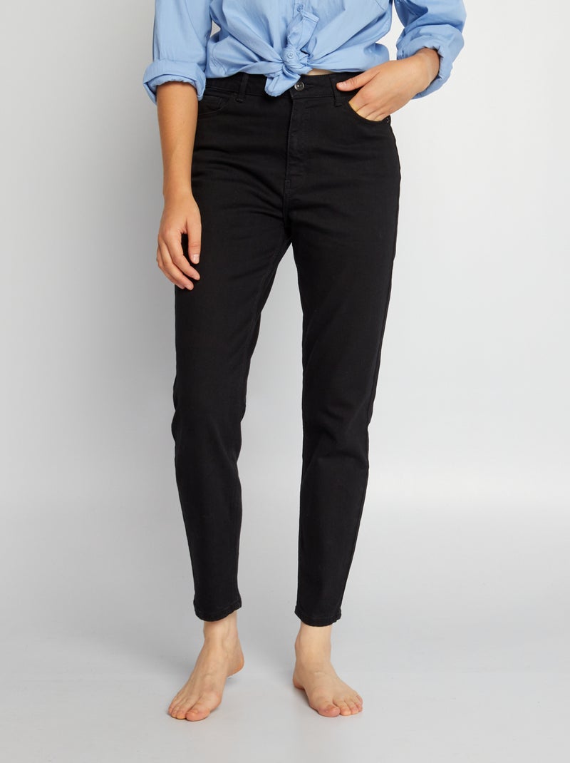 Pantaloni slim in denim 30L NERO - Kiabi