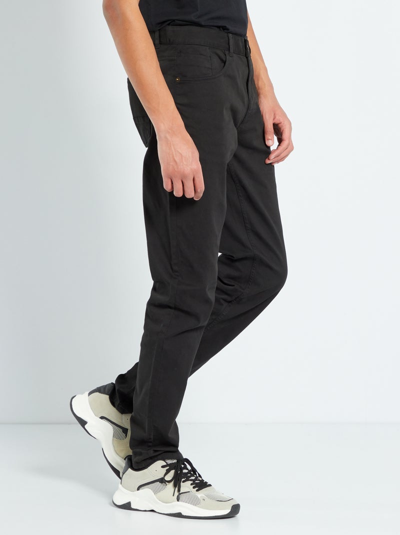 Pantaloni slim L36 per persone più alte di 190 cm nero - Kiabi