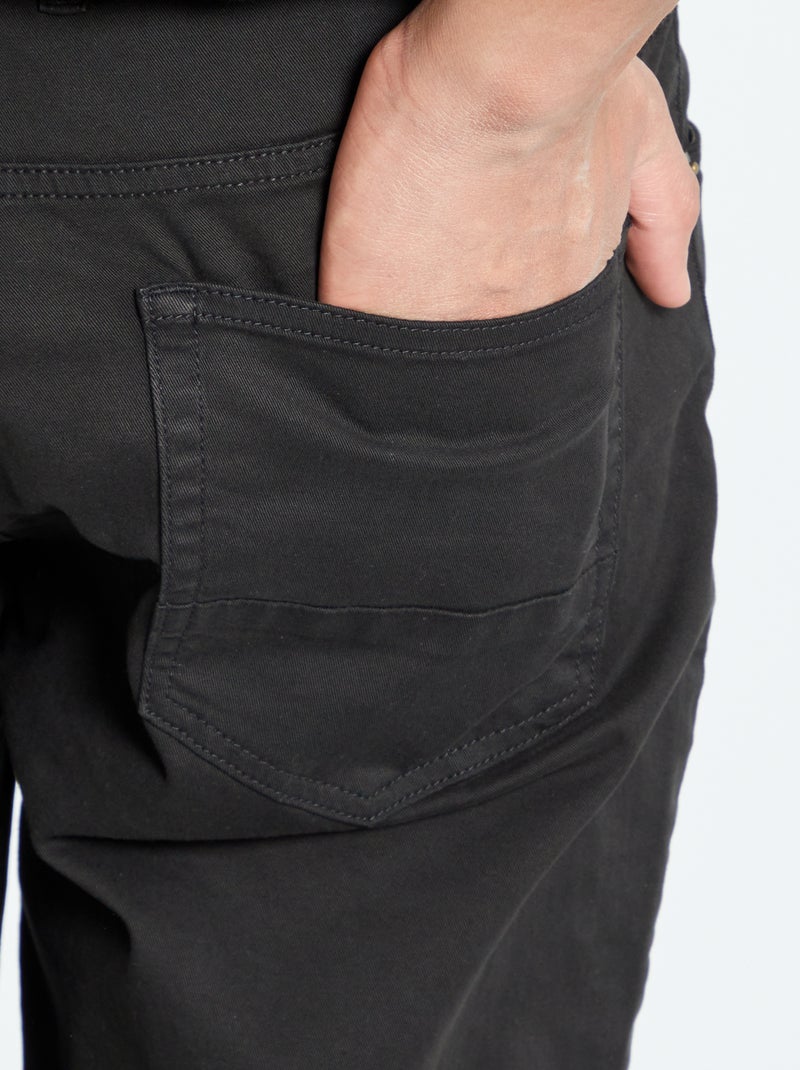 Pantaloni slim L36 per persone più alte di 190 cm nero - Kiabi
