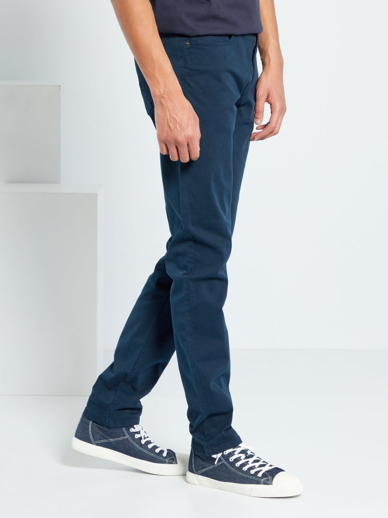 Pantaloni slim L38 per altezze di 2m e più BLU - Kiabi