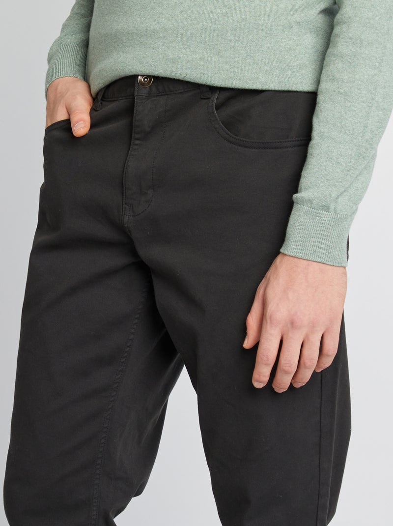 Pantaloni slim L38 per altezze di 2m e più Nero - Kiabi