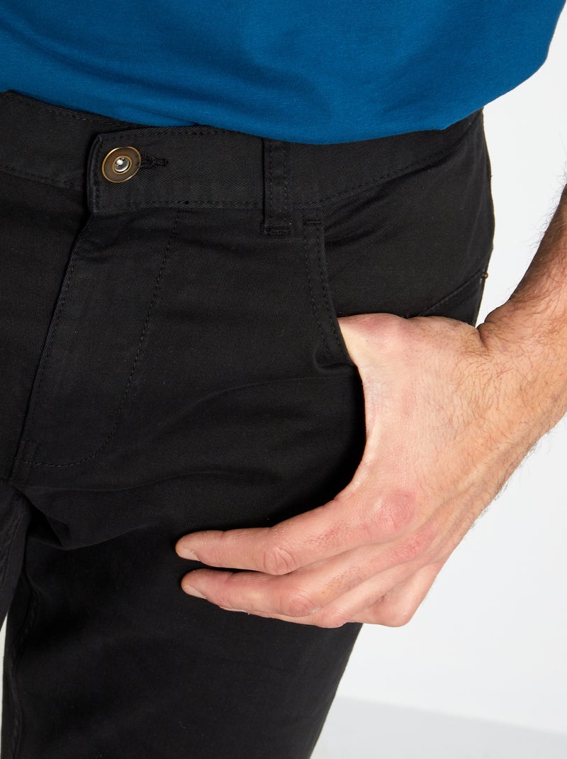 Pantaloni slim L38 per altezze di 2m e più Nero - Kiabi