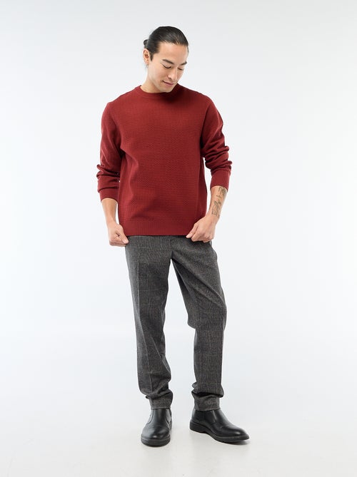 Pantaloni stile 'jogger' a quadri - Kiabi