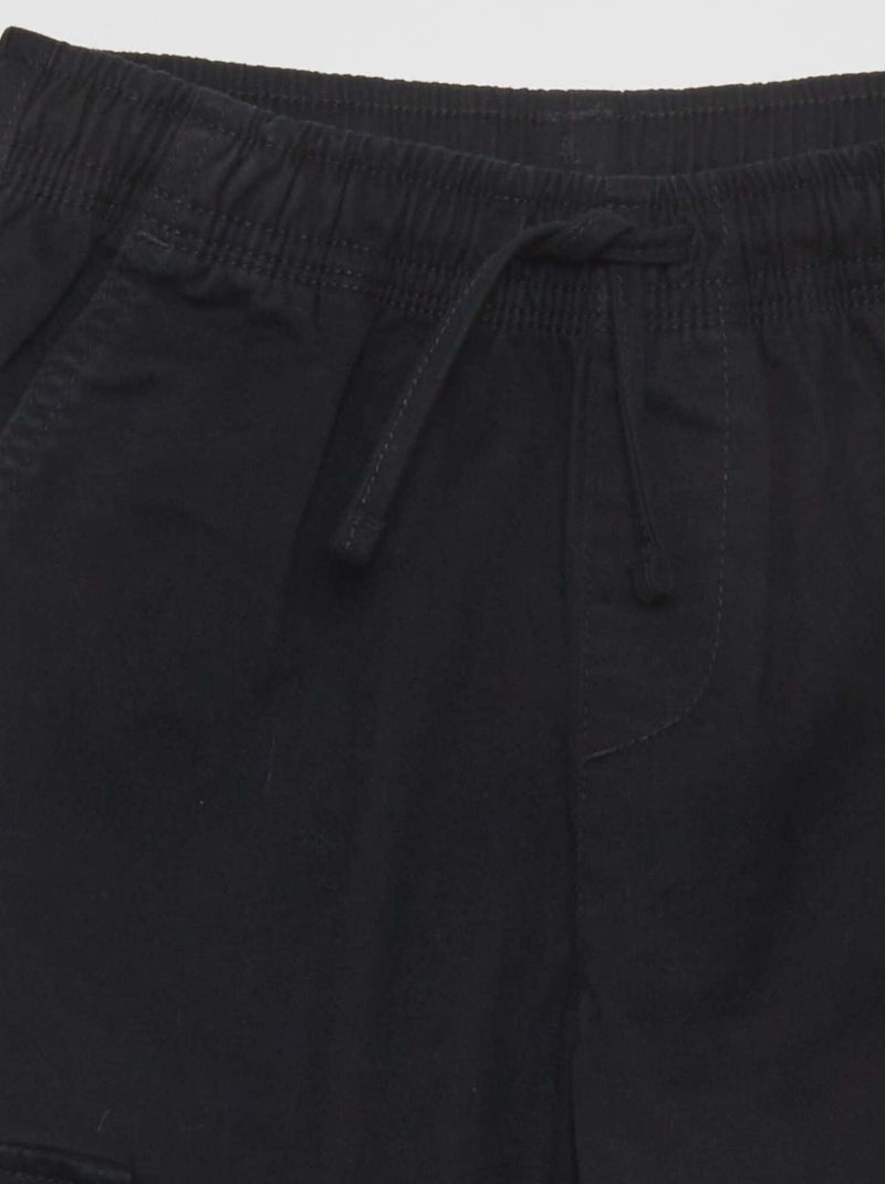 Pantaloni stretch multitasche nero - Kiabi