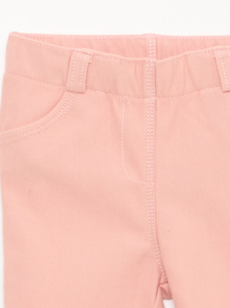 Pantaloni tregging slim Rosa - Kiabi