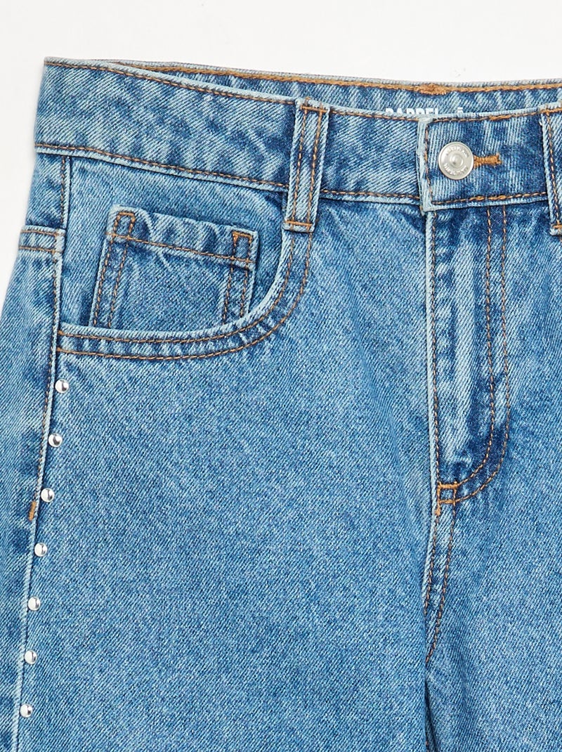 Pantaloni wide leg / a gamba larga con borchie fantasiose Blu - Kiabi