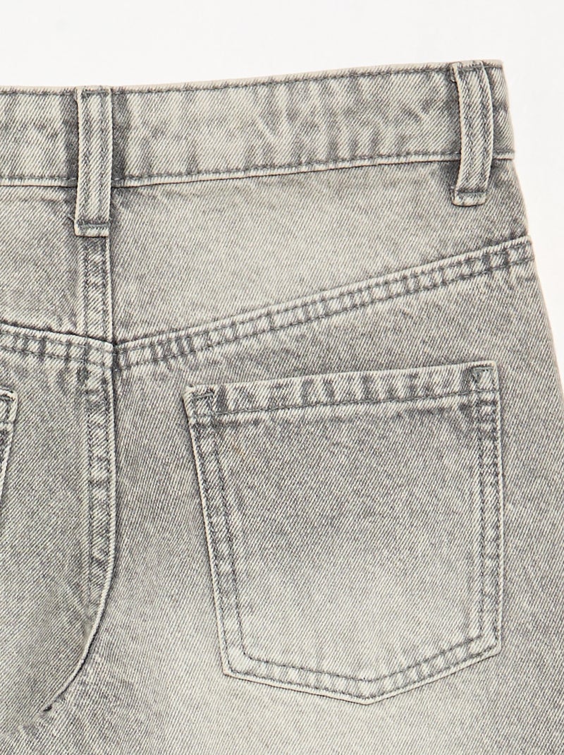 Pantaloni wide leg / a gamba larga con borchie fantasiose Grigio - Kiabi