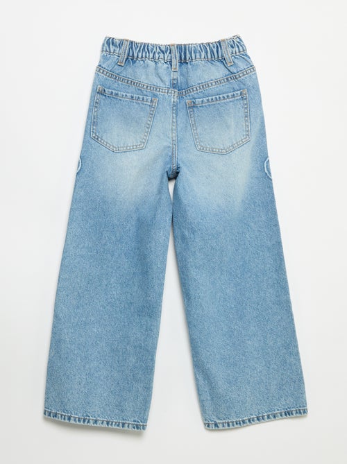 Pantaloni wide leg con ricami - Kiabi