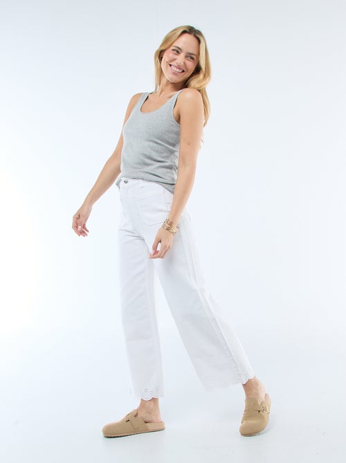 Pantaloni wide leg con tasche applicate - Kiabi