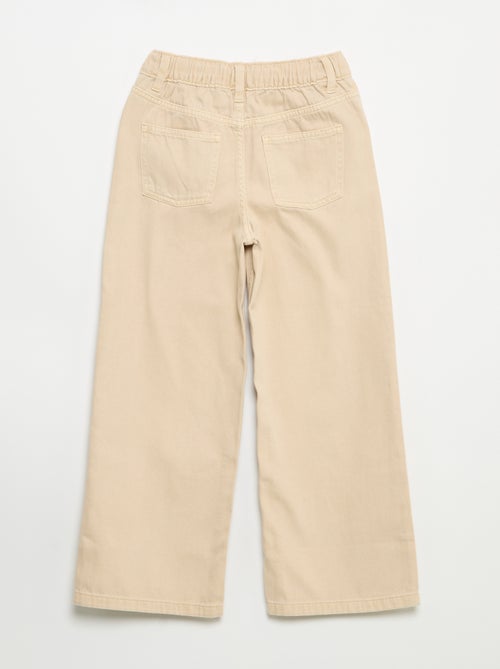 Pantaloni wide leg con vita regolabile - Kiabi