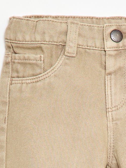 Paperbag-Hose aus Baumwoll-Twill - Kiabi