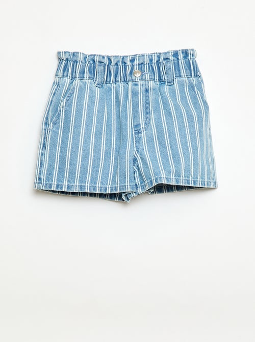 Paperbag Jeans-Shorts - Kiabi