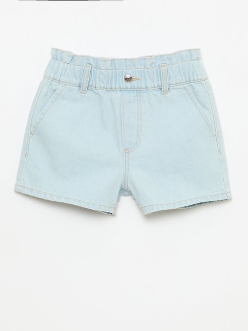 Paperbag Jeans-Shorts - Kiabi