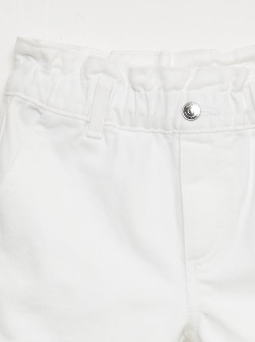 Paperbag Jeans-Shorts - Kiabi