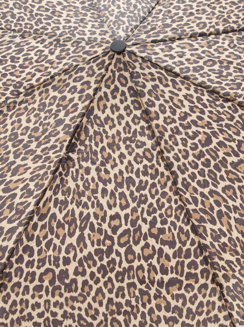 Parapluie rétractable avec housse Léopard - Kiabi