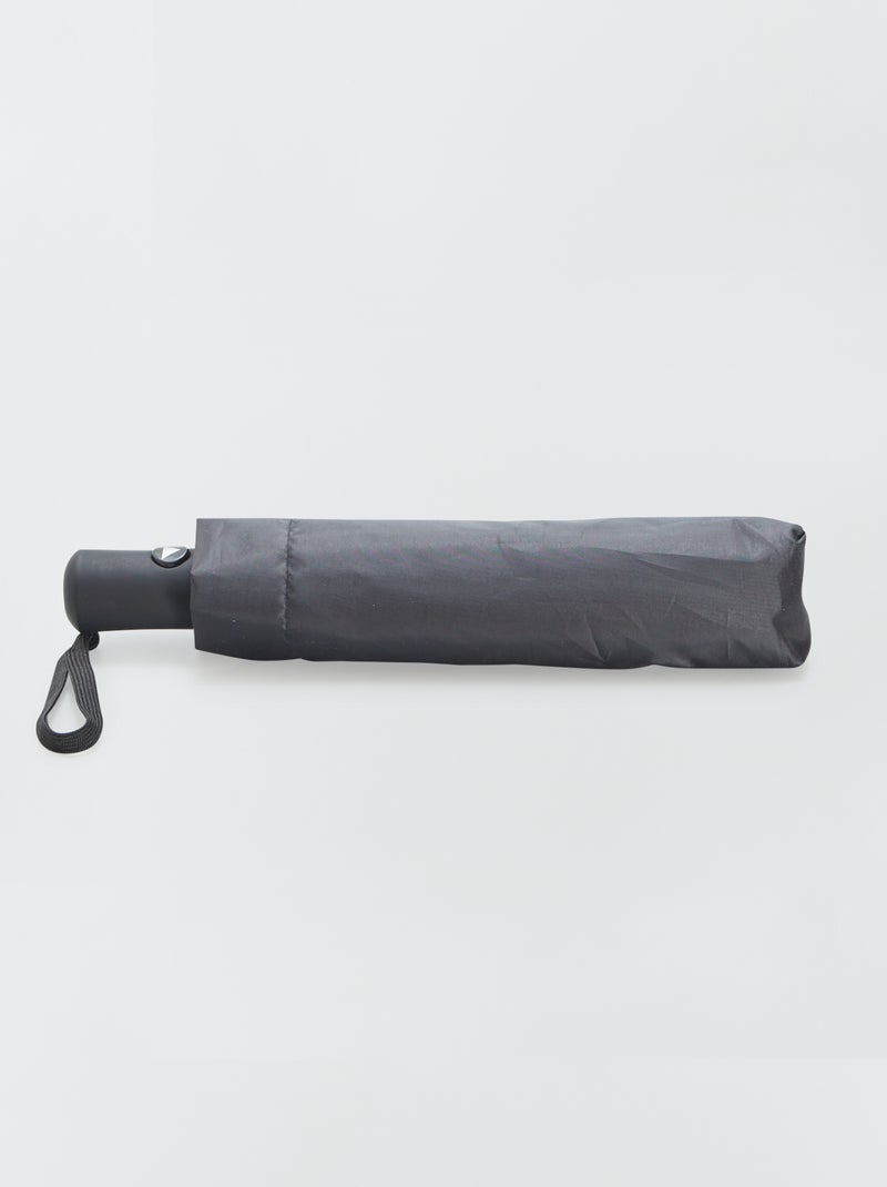 Parapluie rétractable avec housse Noir - Kiabi