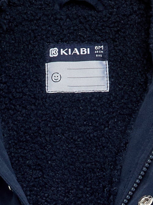 Parka con cappuccio e interno effetto montone - Kiabi