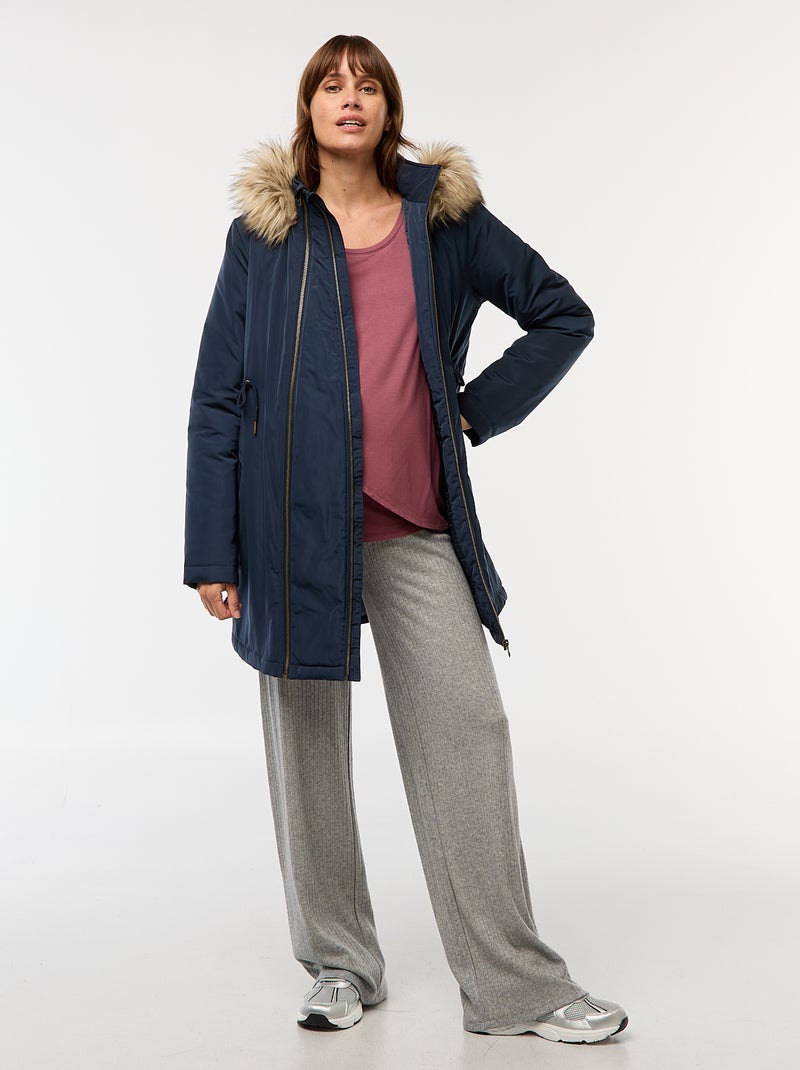Parka de maternité avec détail de portage Bleu - Kiabi
