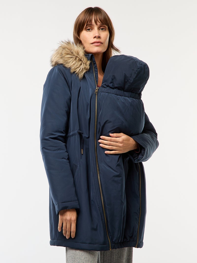 Parka de maternité avec détail de portage Bleu - Kiabi