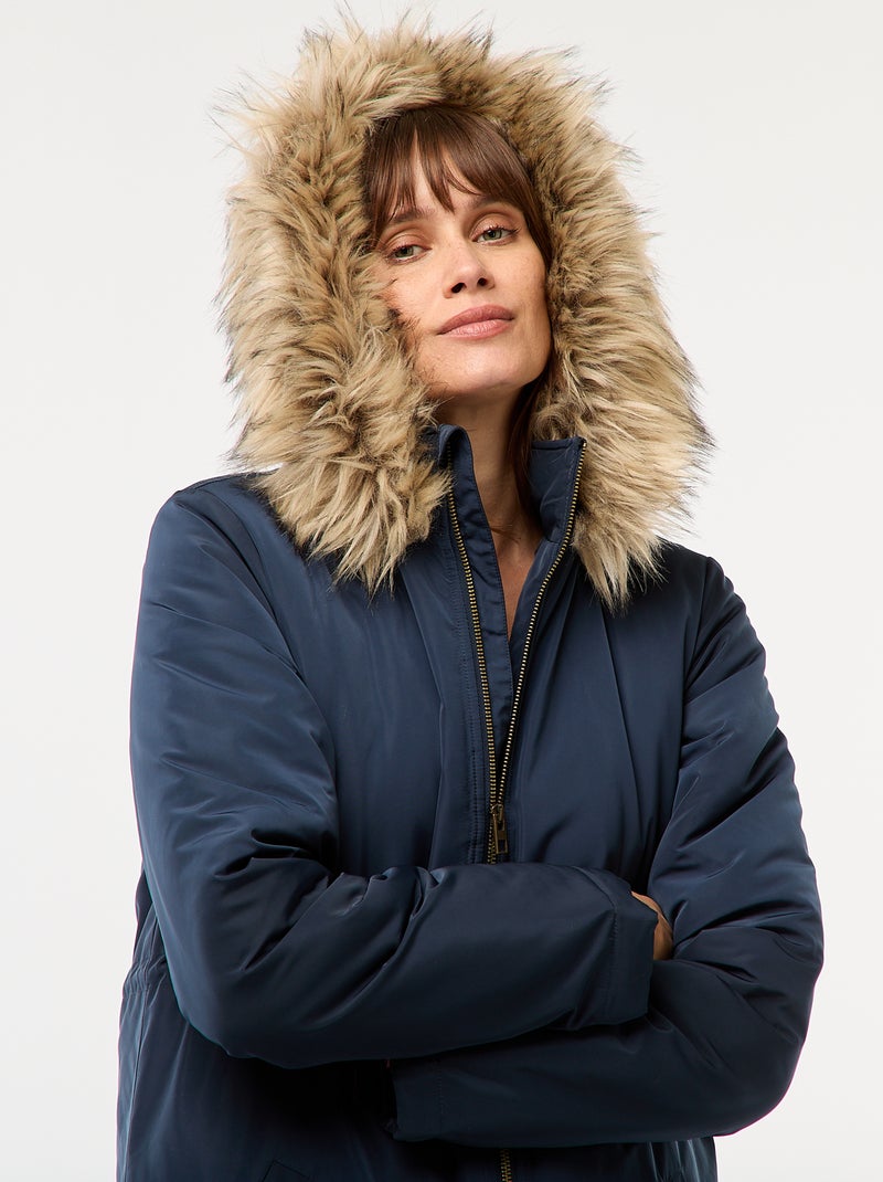 Parka de maternité avec détail de portage Bleu - Kiabi