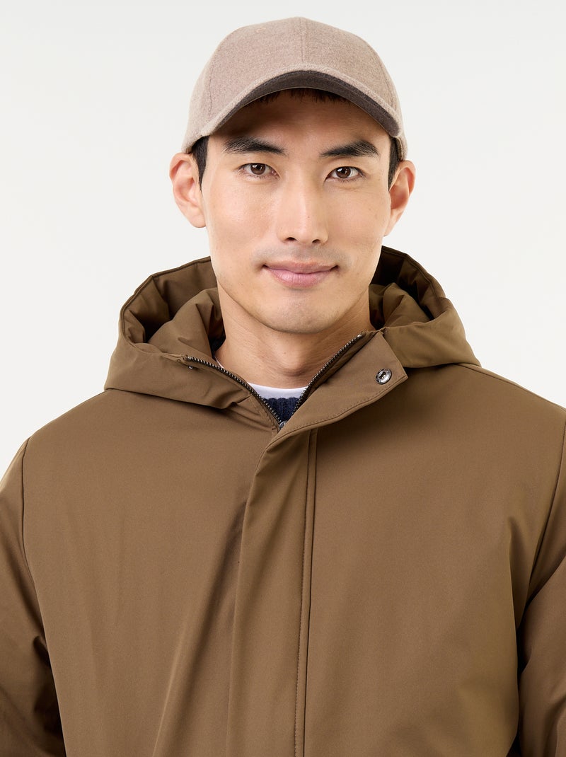 Parka déperlante à capuche Vert - Kiabi