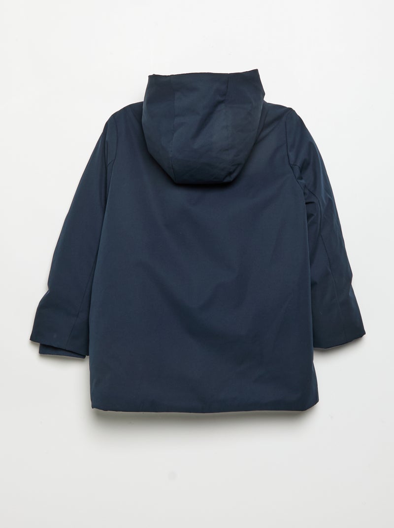Parka doublée à capuche Bleu - Kiabi