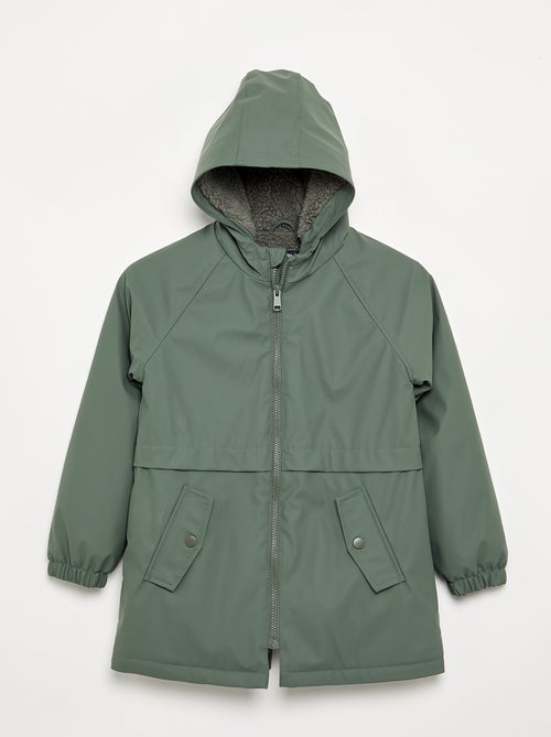 Parka foderata effetto montone - Kiabi