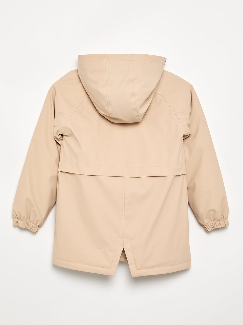 Parka foderato in pelliccia sintetica Beige - Kiabi