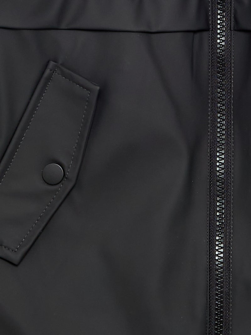 Parka gefüttert in Lammfell-Optik Noir - Kiabi