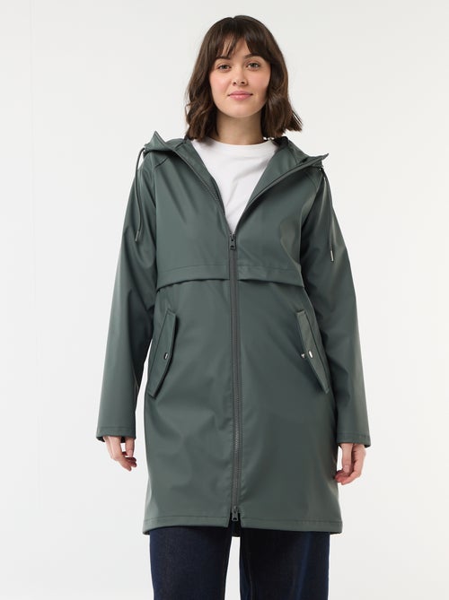 Parka gommata con cappuccio - Kiabi
