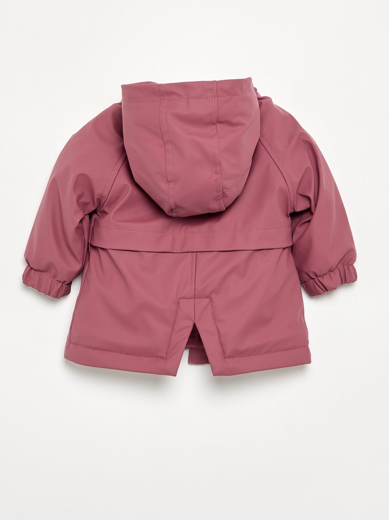 Parka idrorepellente con cappuccio Rosa - Kiabi