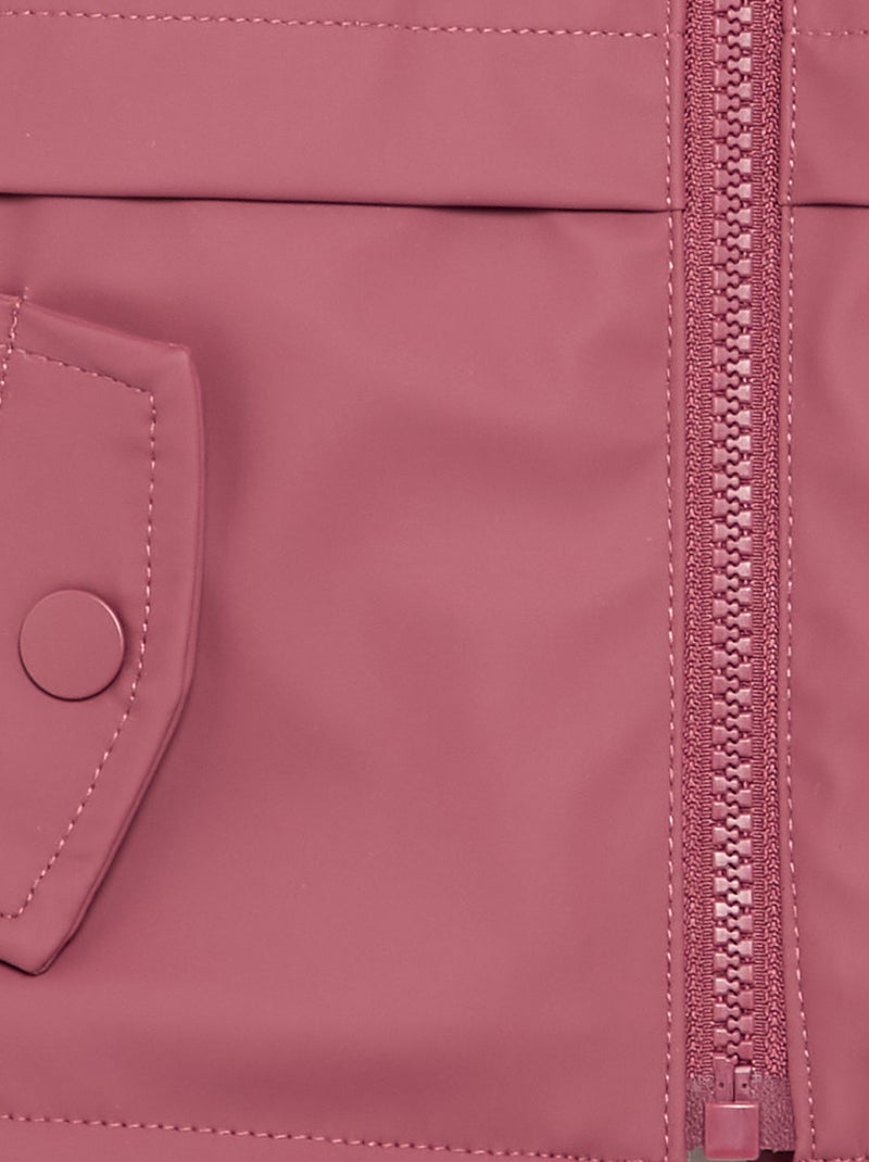 Parka idrorepellente con cappuccio Rosa - Kiabi